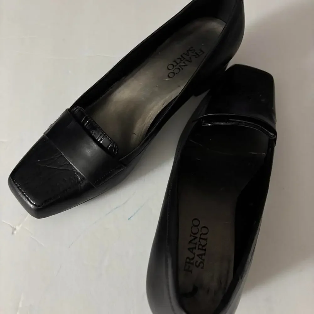 Franco Sarto black leather loafers - Picture 2 of 3